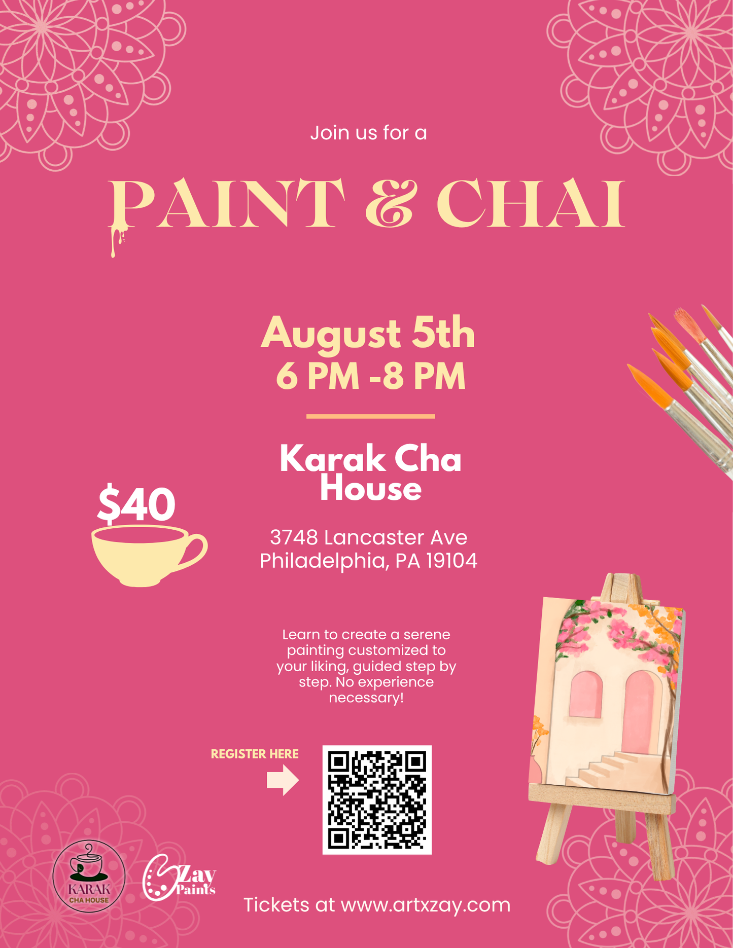 Paint & Chai - 8/5