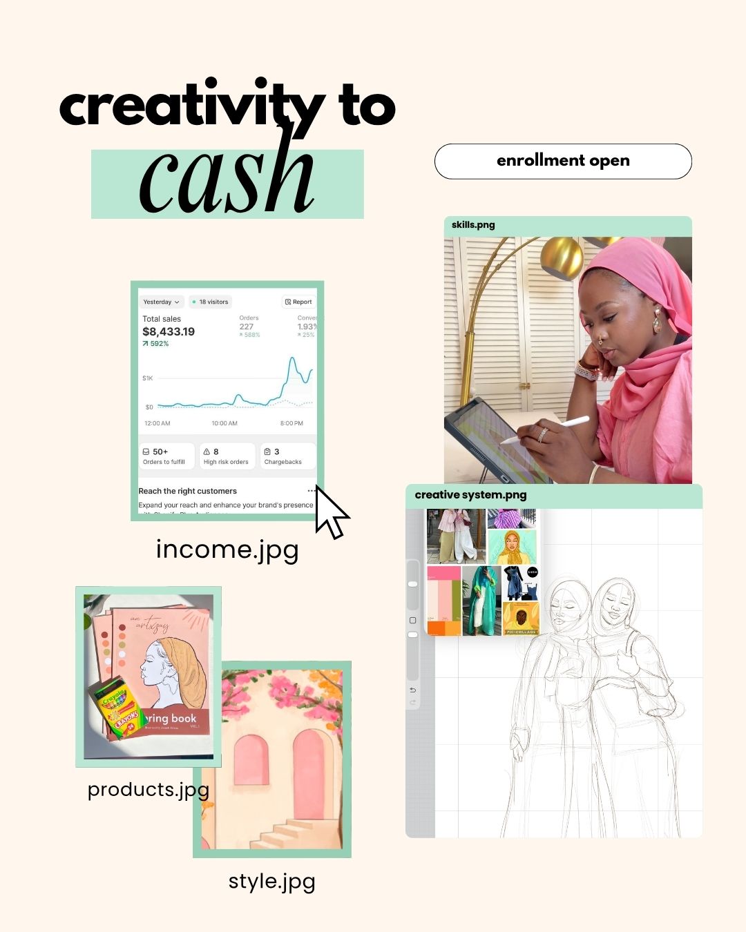 Creativity to Cash: 1:1 Private Mentoring- Beta